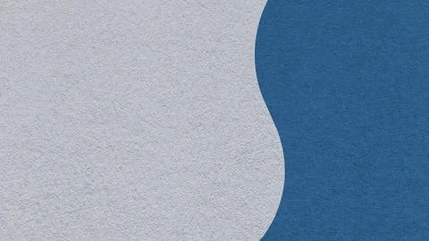 Light gray paper texture background with cobalt blue vertical curved wavy spl Stock Illustration