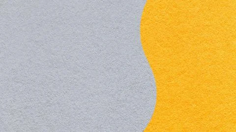 Light gray paper texture background with yellow vertical curved wavy split .. Stock Illustration