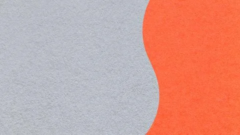 Light gray paper texture background with coral vertical curved wavy split and 库存插图