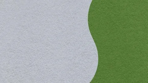 Light gray paper texture background with dark green vertical curved wavy sp.. Stock Photos