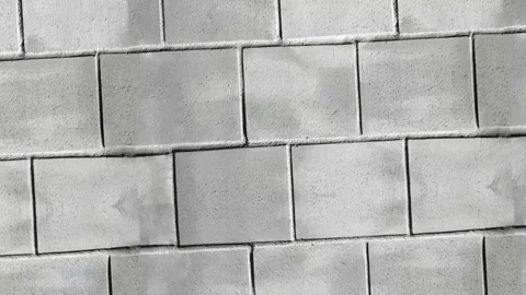 Light Gray Rectangular Stone Tile Wall Texture Background for Modern Interior Stock Footage 327741728