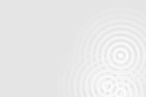 Light gray sound waves oscillating with circle ring, abstract background Stock Illustration