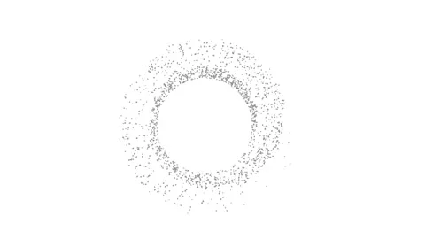 Light gray sparkle explosion animation video on white background Stock Footage 344250621