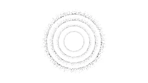 Light gray sparkle explosion in a circular shape animation video Stock Footage 344250625