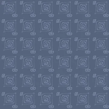 Light Gray Square Spirals on Slate Background Stock Illustration