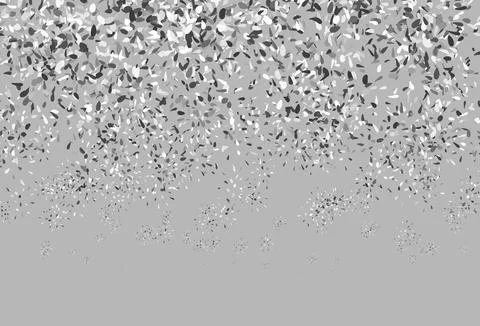 Light Gray vector abstract background with leaves. Stock Illustration