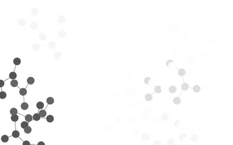 Light Gray vector backdrop with artificial intelligence data. Stock Illustration