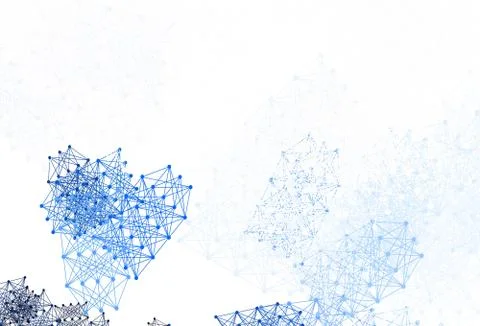 Light Gray vector backdrop with artificial intelligence data. Stock Illustration