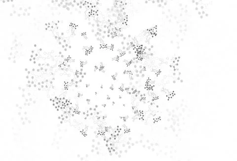 Light Gray vector backdrop with artificial intelligence data. 스톡 일러스트