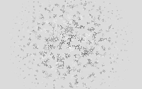 Light Gray vector backdrop with artificial intelligence data. Stock Illustration