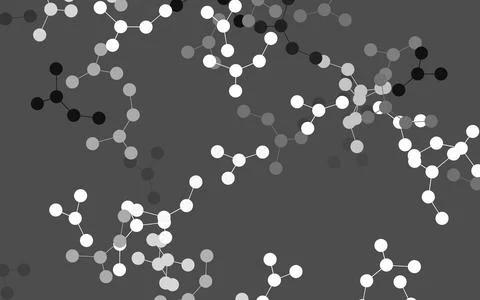 Light Gray vector backdrop with artificial intelligence data. Stockillustratie