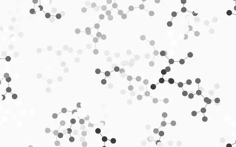 Light Gray vector backdrop with artificial intelligence data. Illustrazione stock