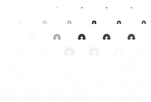 Light Gray vector backdrop with rainbows, clouds. Illustrazione stock