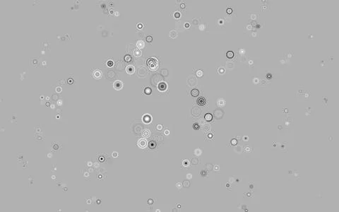 Light Gray vector background with bubbles. 스톡 일러스트