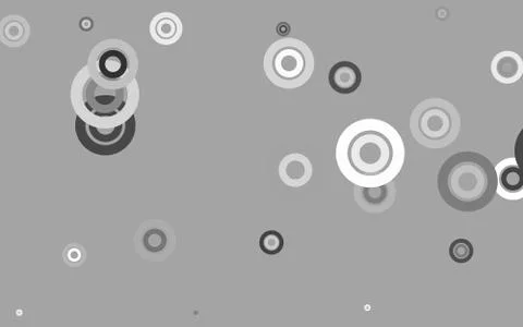 Light Gray vector background with bubbles. 스톡 일러스트