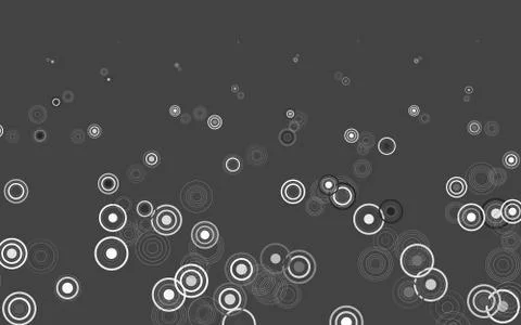 Light Gray vector background with bubbles. Stockillustratie