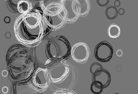 Light Gray vector background with bubbles. Stock Illustration