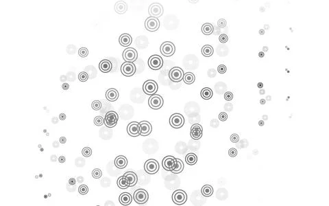 Light Gray vector background with bubbles. Illustrazione stock
