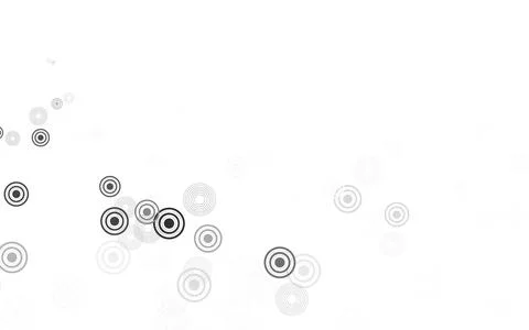 Light Gray vector background with bubbles. Stock Illustration