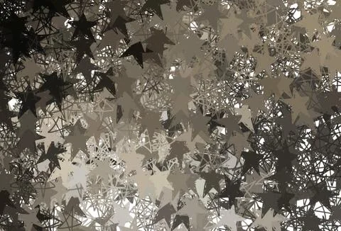 Light Gray vector background with colored stars. Stock Illustration