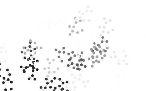 Light Gray vector background with forms of artificial intelligence. Illustrazione stock