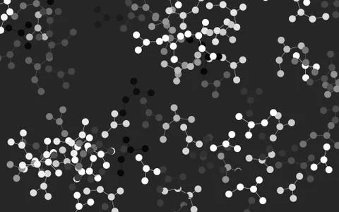 Light Gray vector background with forms of artificial intelligence. Ilustración de archivo