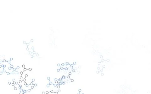 Light Gray vector background with forms of artificial intelligence. Stock Illustration