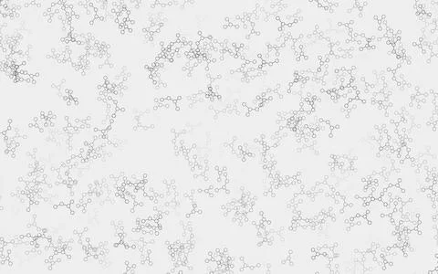 Light Gray vector background with forms of artificial intelligence. Illustrazione stock