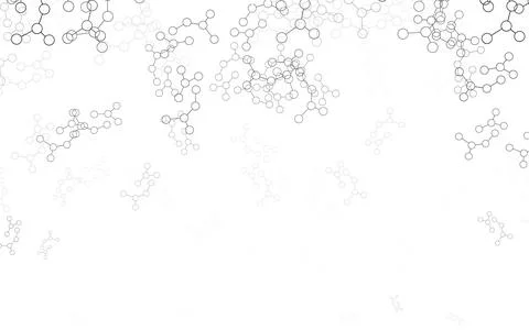 Light Gray vector background with forms of artificial intelligence. Illustrazione stock