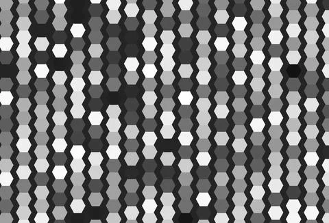 Light Gray vector background with hexagons. イラスト素材