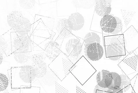 Light Gray vector background with polygonal style with circles. Stock Illustration