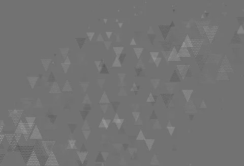 Light Gray vector background with triangles, circles. Stock Illustration