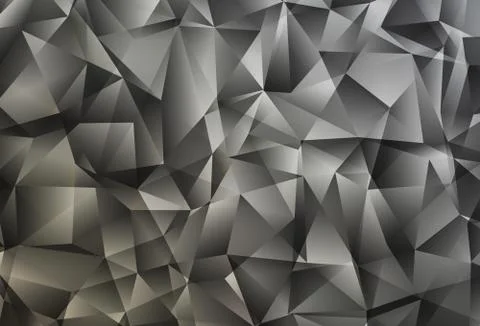 Light Gray vector gradient triangles template. Stock Illustration