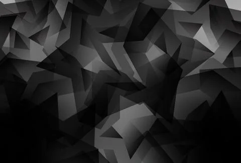 Light Gray vector gradient triangles pattern. イラスト素材