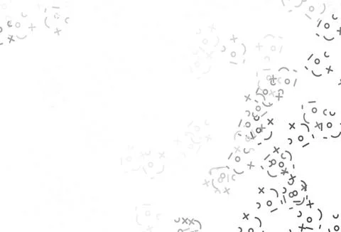 Light Gray vector layout with algebra elements. Illustrazione stock