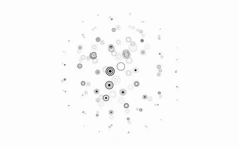Light Gray vector layout with circle shapes. Stock Illustration