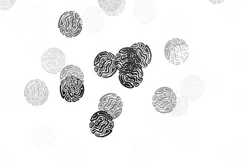 Light Gray vector layout with circle shapes. Illustrazione stock
