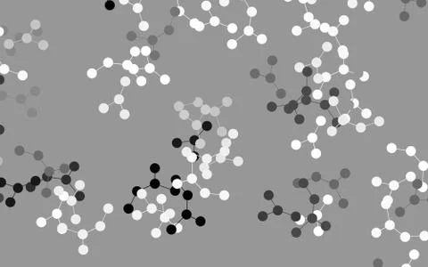 Light Gray vector pattern with artificial intelligence network. Stock Illustration