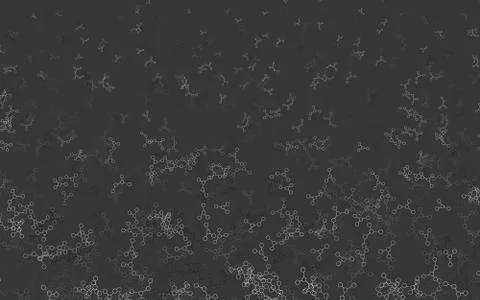Light Gray vector pattern with artificial intelligence network. Illustrazione stock