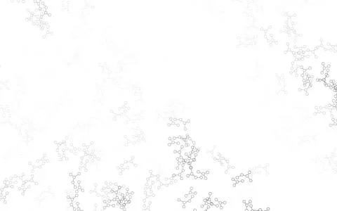 Light Gray vector pattern with artificial intelligence network. Stock Illustration