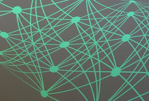 Light Gray vector pattern with artificial intelligence network. イラスト素材