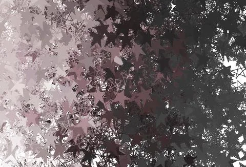 Light Gray vector pattern with christmas stars. Stock Illustration