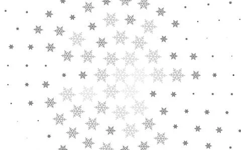 Light Gray vector pattern with christmas snowflakes, stars. Stock Illustration