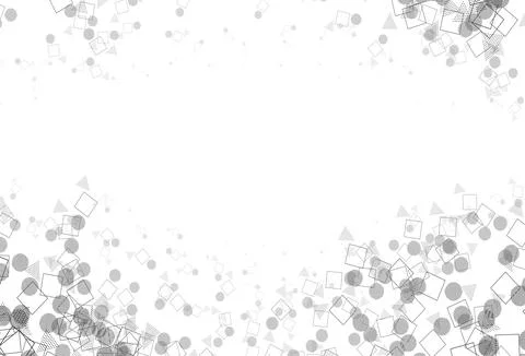 Light Gray vector pattern with polygonal style with circles. Stock Illustration