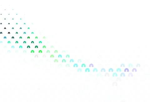 Light Gray vector pattern with rainbow elements. Stock Illustration