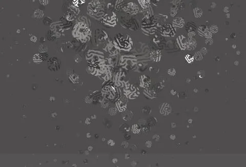 Light Gray vector pattern with random forms. イラスト素材