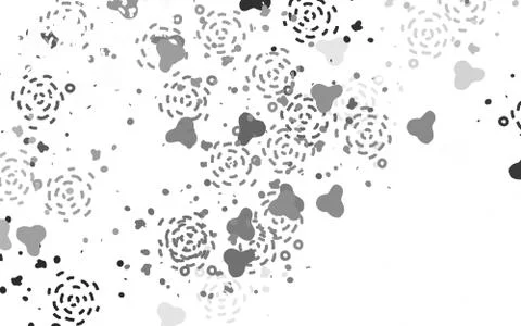 Light Gray vector pattern with random forms. Illustrazione stock