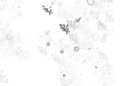 Light Gray vector pattern with random forms. Illustrazione stock
