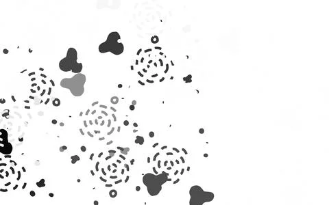 Light Gray vector pattern with random forms. 스톡 일러스트