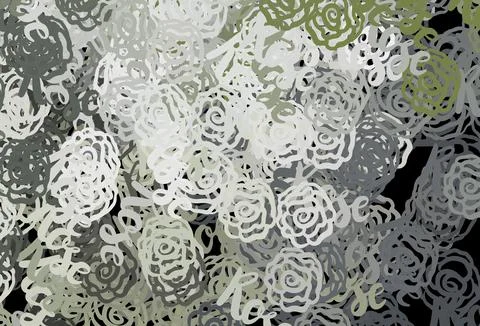 Light Gray vector pattern with random forms. Stock Illustration